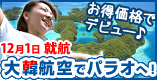 12月1日就航　大韓航空でパラオへ！羽田便もでました♪