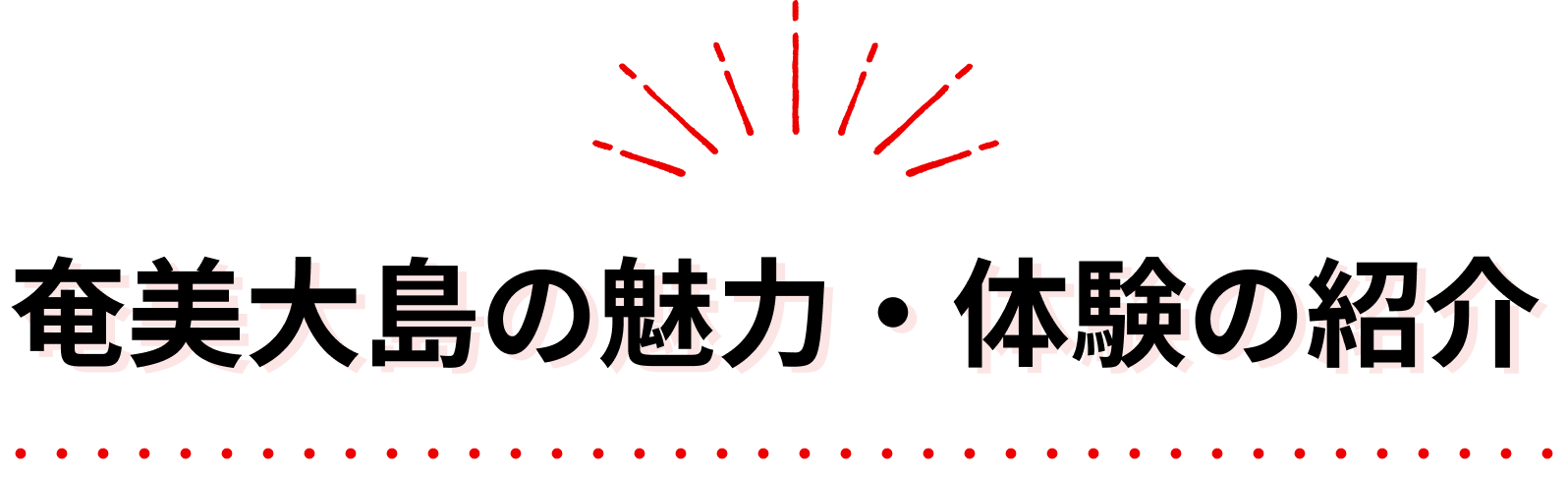  奄美大島の魅力・体験の紹介