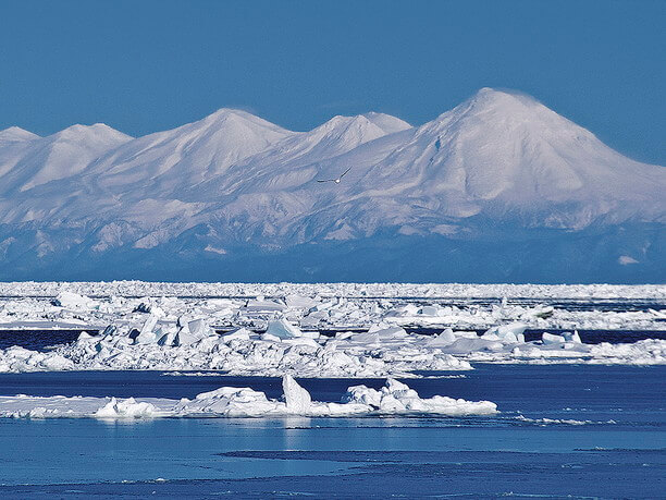 壮大なる大自然が広がる北海道のオホーツク海