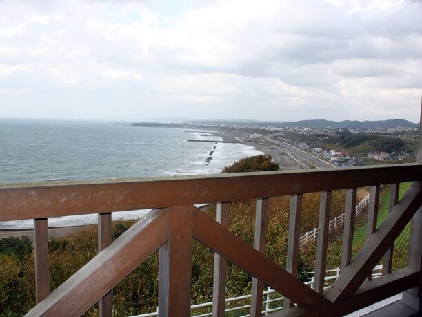 テラスやベランダから見える日本海の眺望