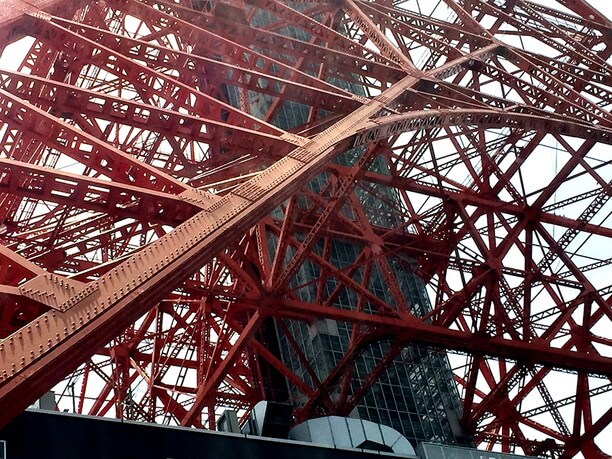 東京タワーとスカイバス