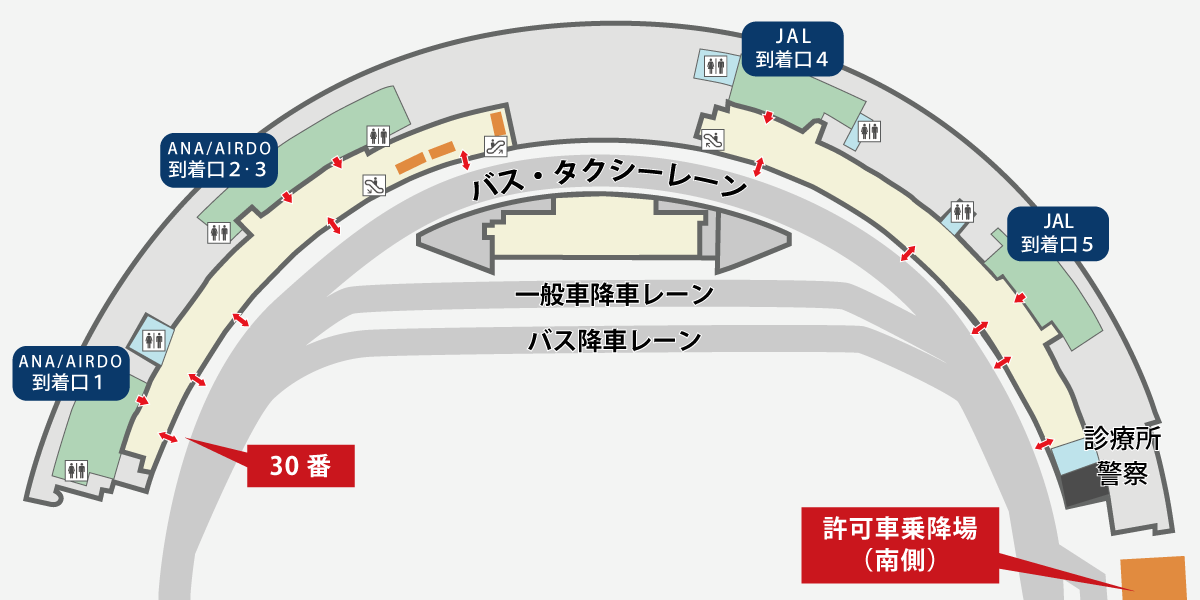 新千歳空港・レンタカー貸出場所