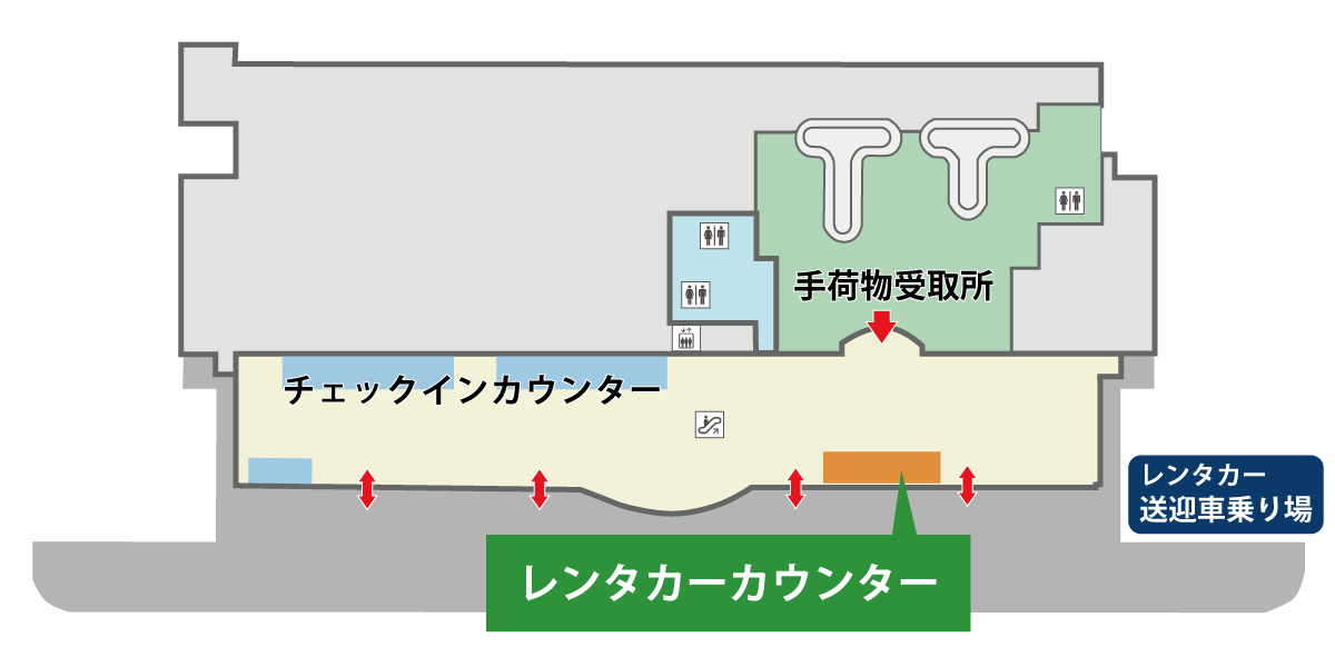 釧路空港・レンタカー貸出場所