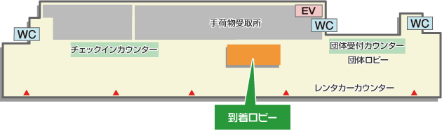 熊本空港・レンタカー貸出場所