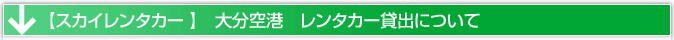 大分空港　レンタカー貸出場所