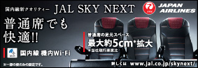 普通席でも快適！JAL SKY NEXT